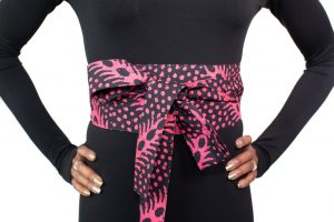 Seaweed African Batik Obi Belt