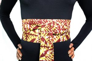 Forest African Batik Obi Belt
