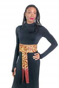 Forest African Batik Obi Belt