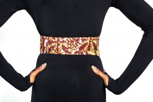 Forest African Batik Obi Belt