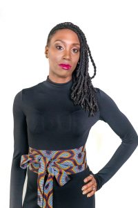 Lome Blue Ankara Obi Belt