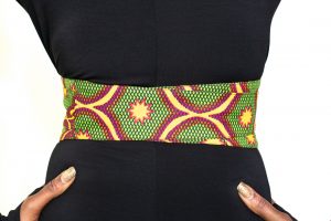 Lome Green Ankara Obi Belt